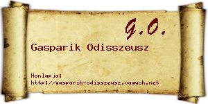 Gasparik Odisszeusz névjegykártya